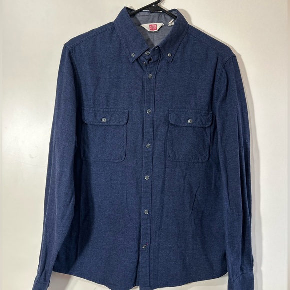 HUDSON NORTH MEN 100%COTTON SHIRT BUTTONS DOWN SIZE MEDIUM TWO FRONT POCKETS - Picture 2 of 7